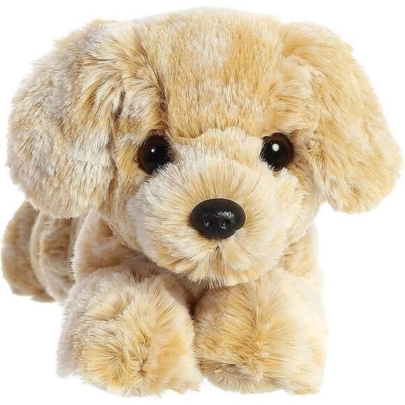 Aurora Mini Flopsie Rusty Retriever Stuffed Dog Plush Toy 8 Inch Brown Puppy - Picture 2 of 7